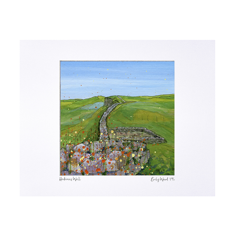 Hadrian's Wall Limited Edition Print with Mount